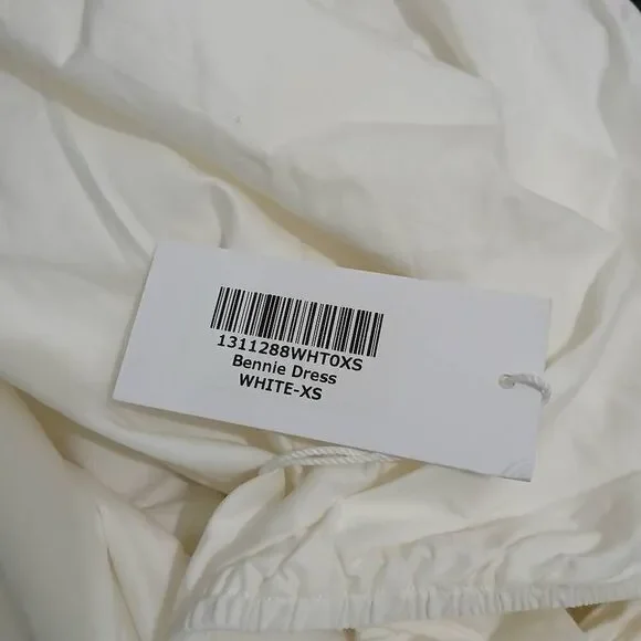 Reformation women small Bennie square neck long maxi ivory cream milk maid dress - Picture 8 of 11